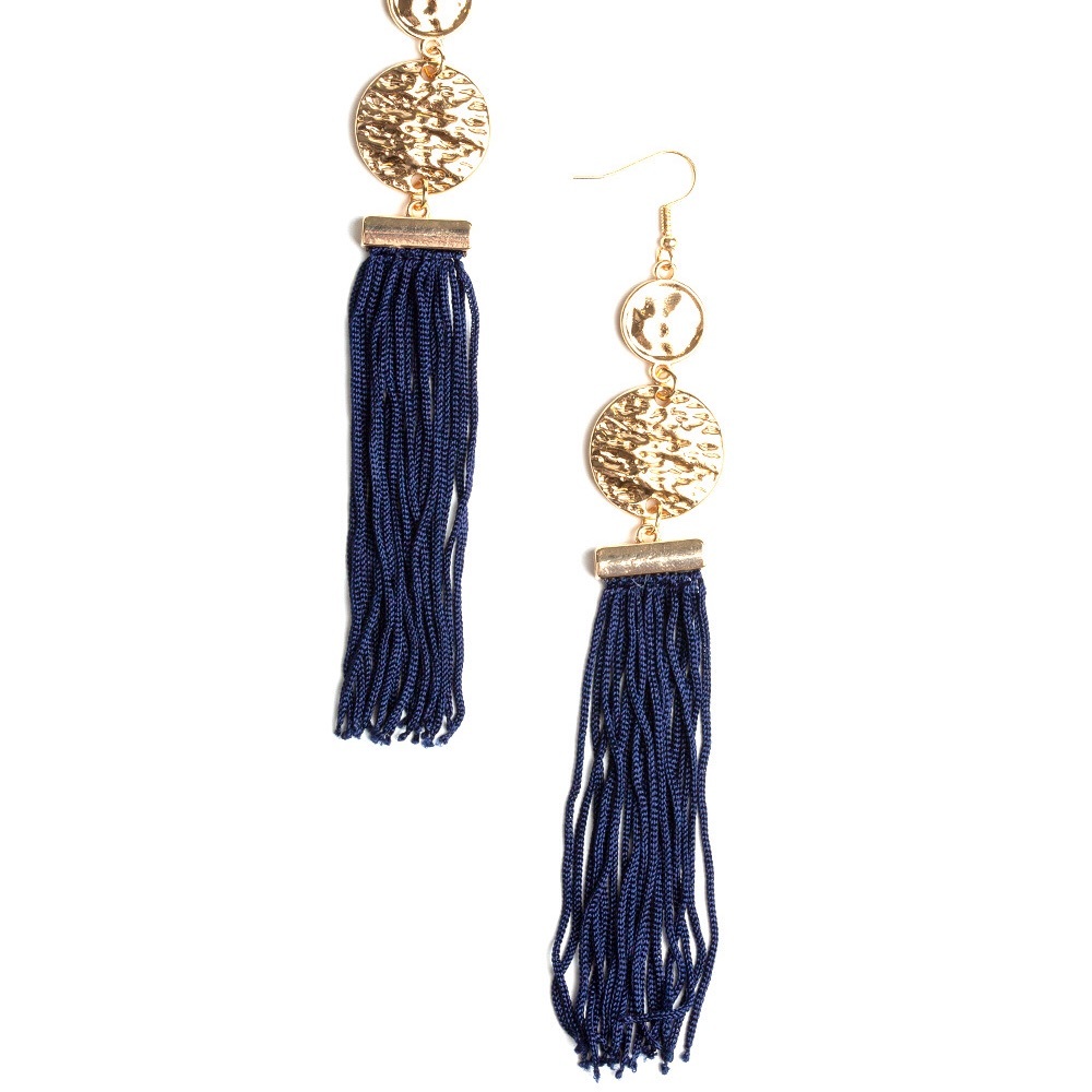 Lotus Gardens blue earrings